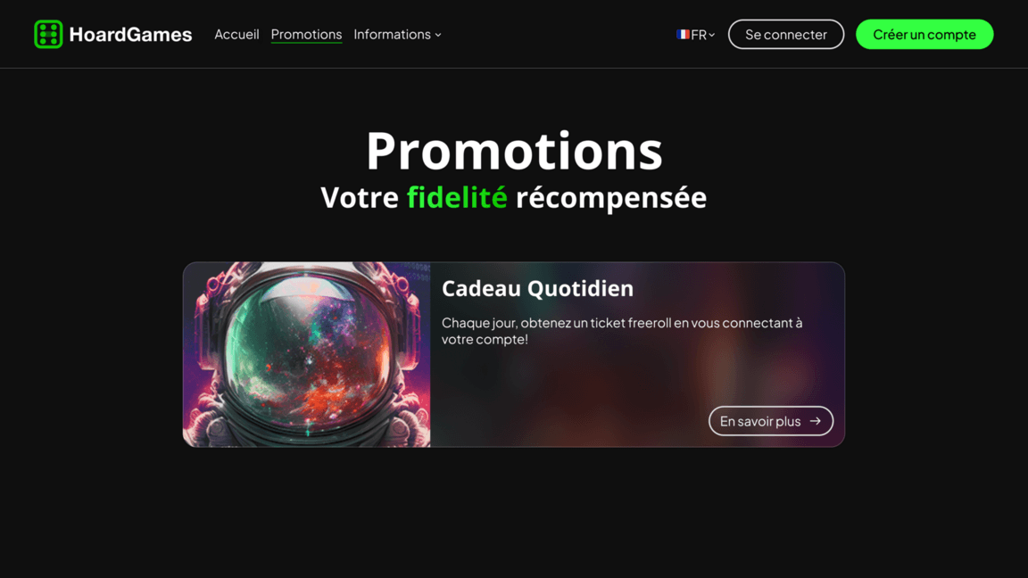 Page des promotions et offres