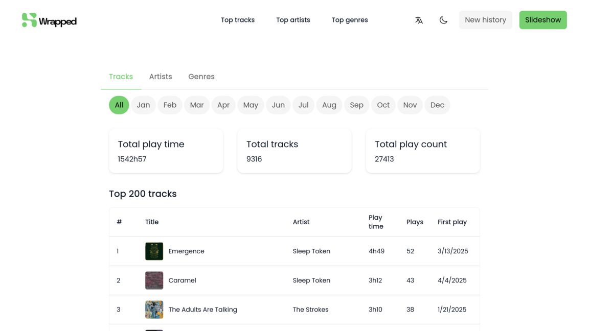 Page d'accueil en mode clair